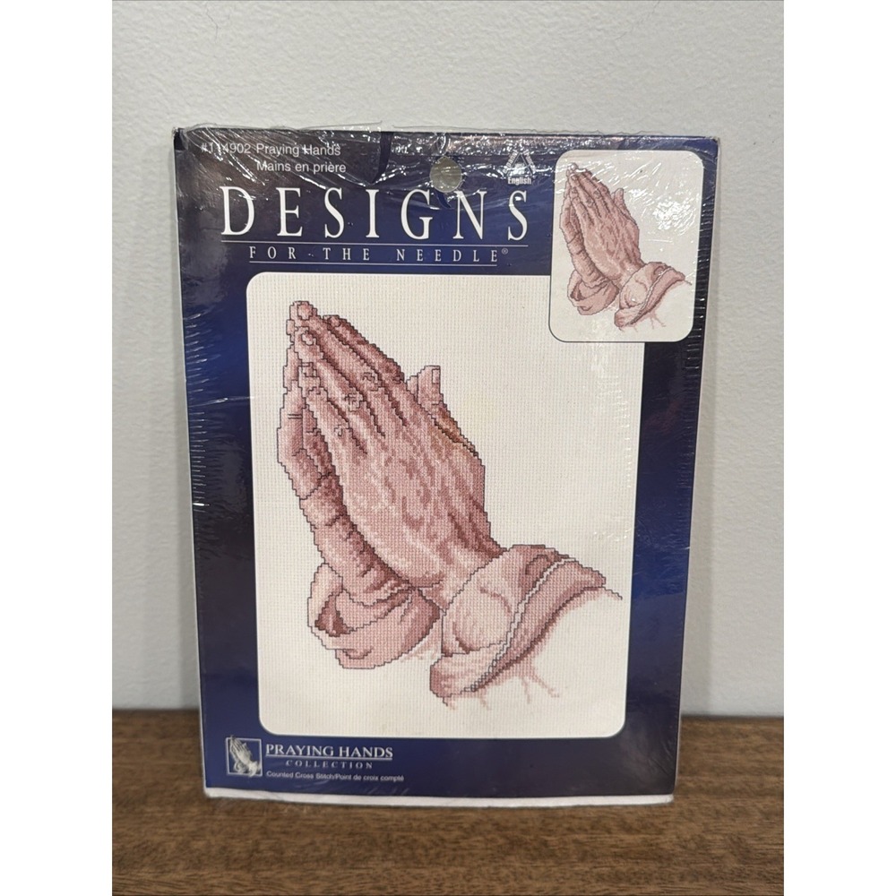 Designs for the Needle Cross Stitch Kit #114902 Praying Hands NEW